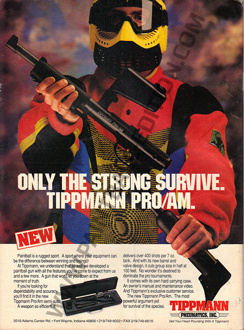 tippmann pro/am publicité/ad